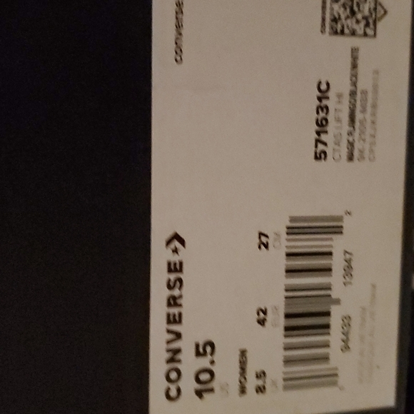 Converse CTAS LIFT HI PLATFORM WOMEN SZ  / 571631C - Picture 14 of 14